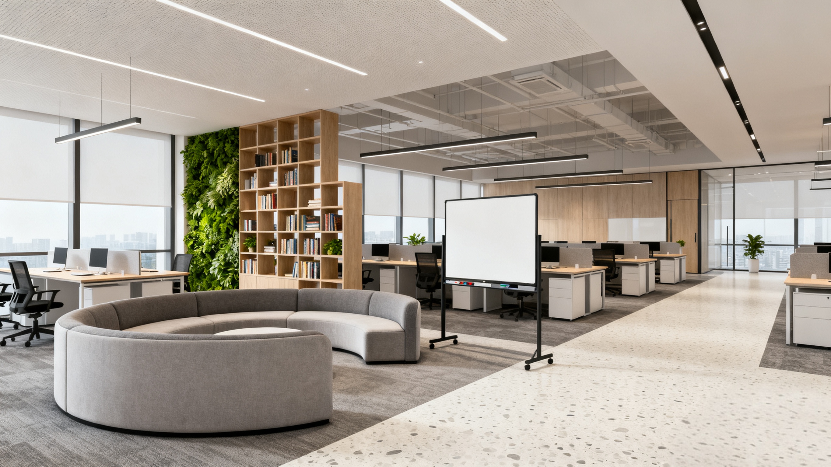 开放式办公室太吵？如何平衡“协作”与“专注”的装修设计